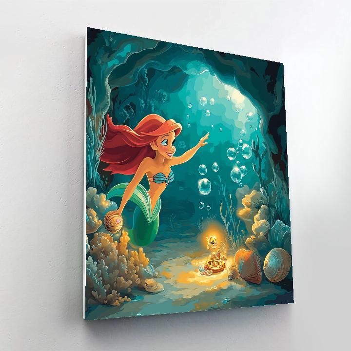 Ariel Treasure Grotto Disney Inspired Paint by numbers kits