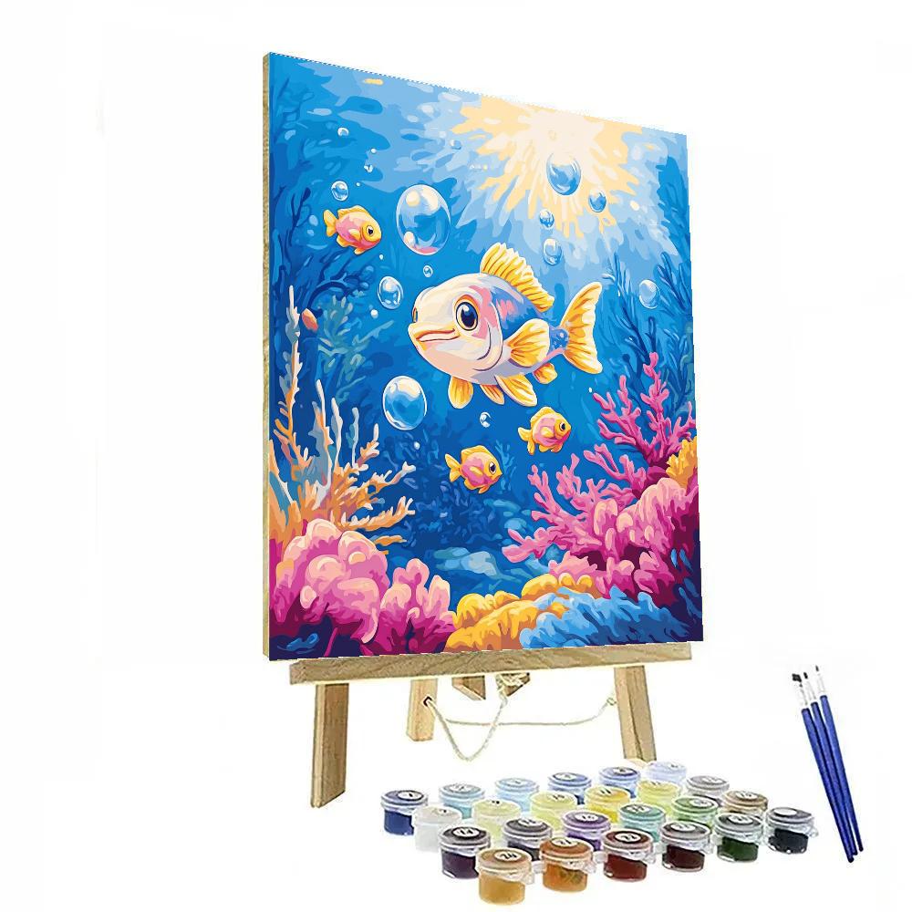 Flounder Reef Play Disney Inspired paint by number