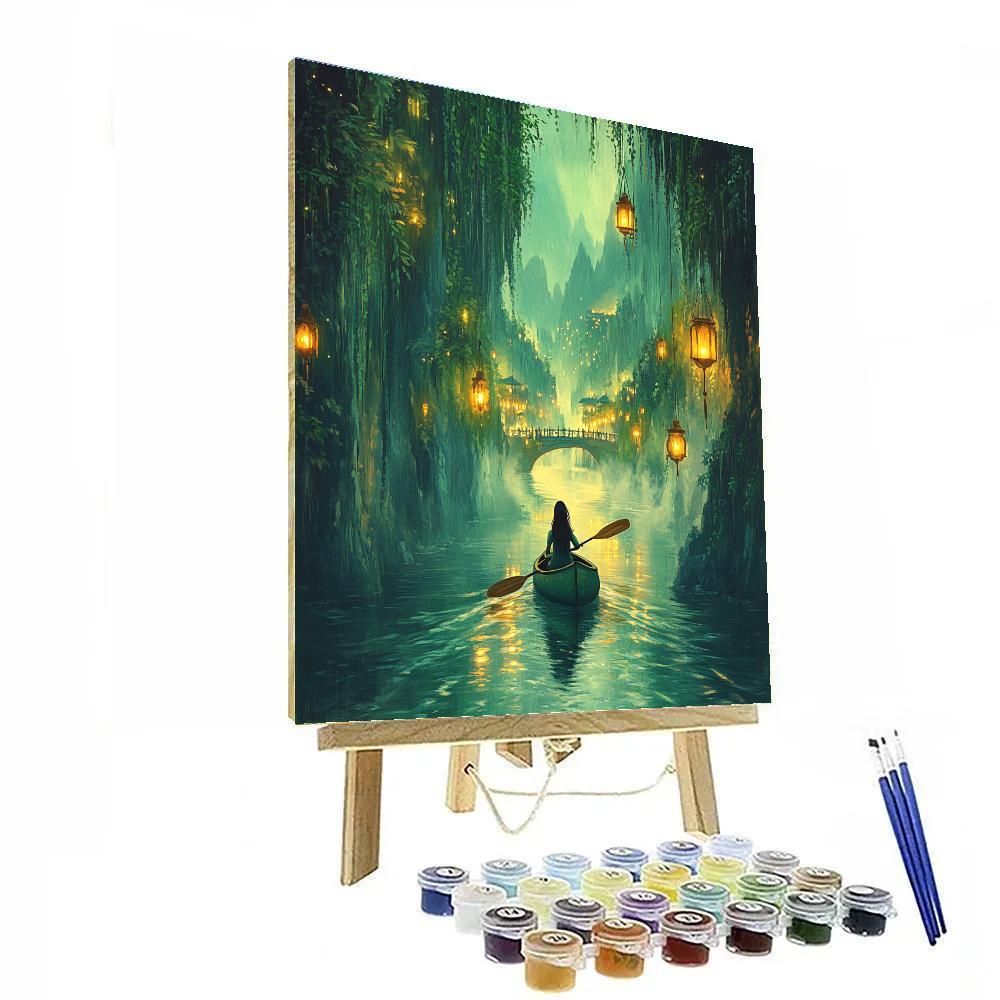 Raya River Journey Disney Inspired Paint by numbers art