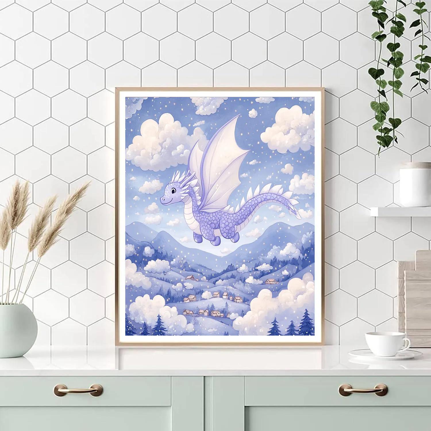 Sisu Cloud Flight Disney Inspired DIY paint by numbers