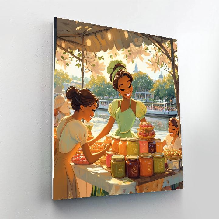 Tiana Market Dream Disney Inspired Number painting