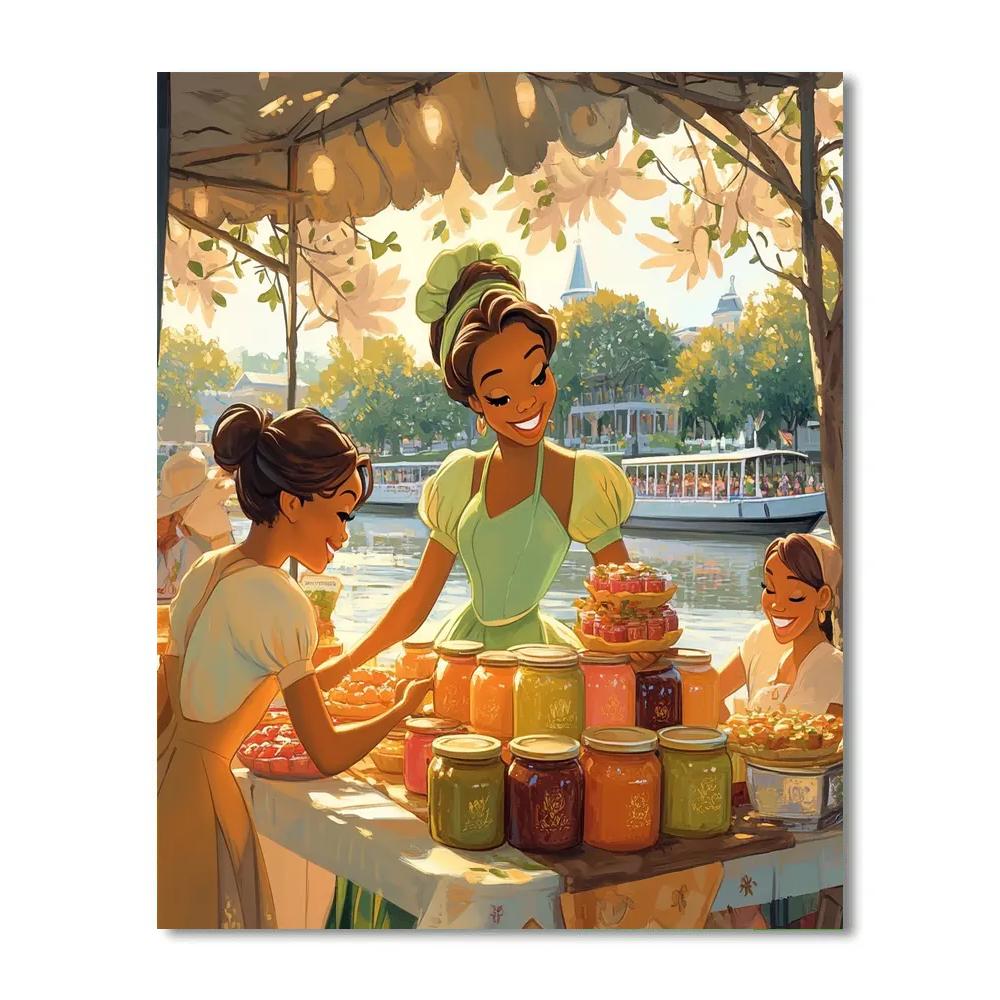 Tiana Market Dream Disney Inspired Number painting