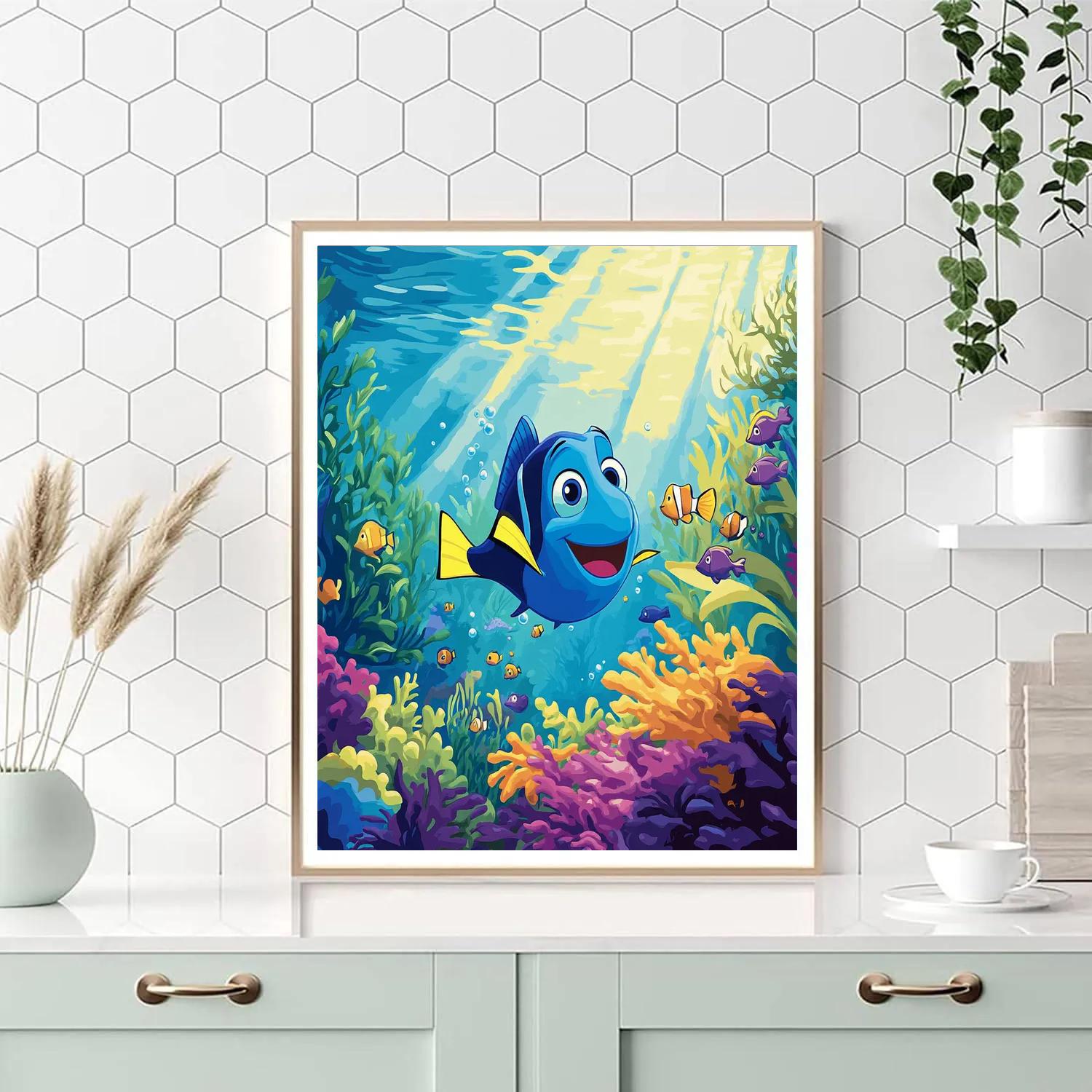 Dorys Ocean Exploration Adventure Disney Number painting