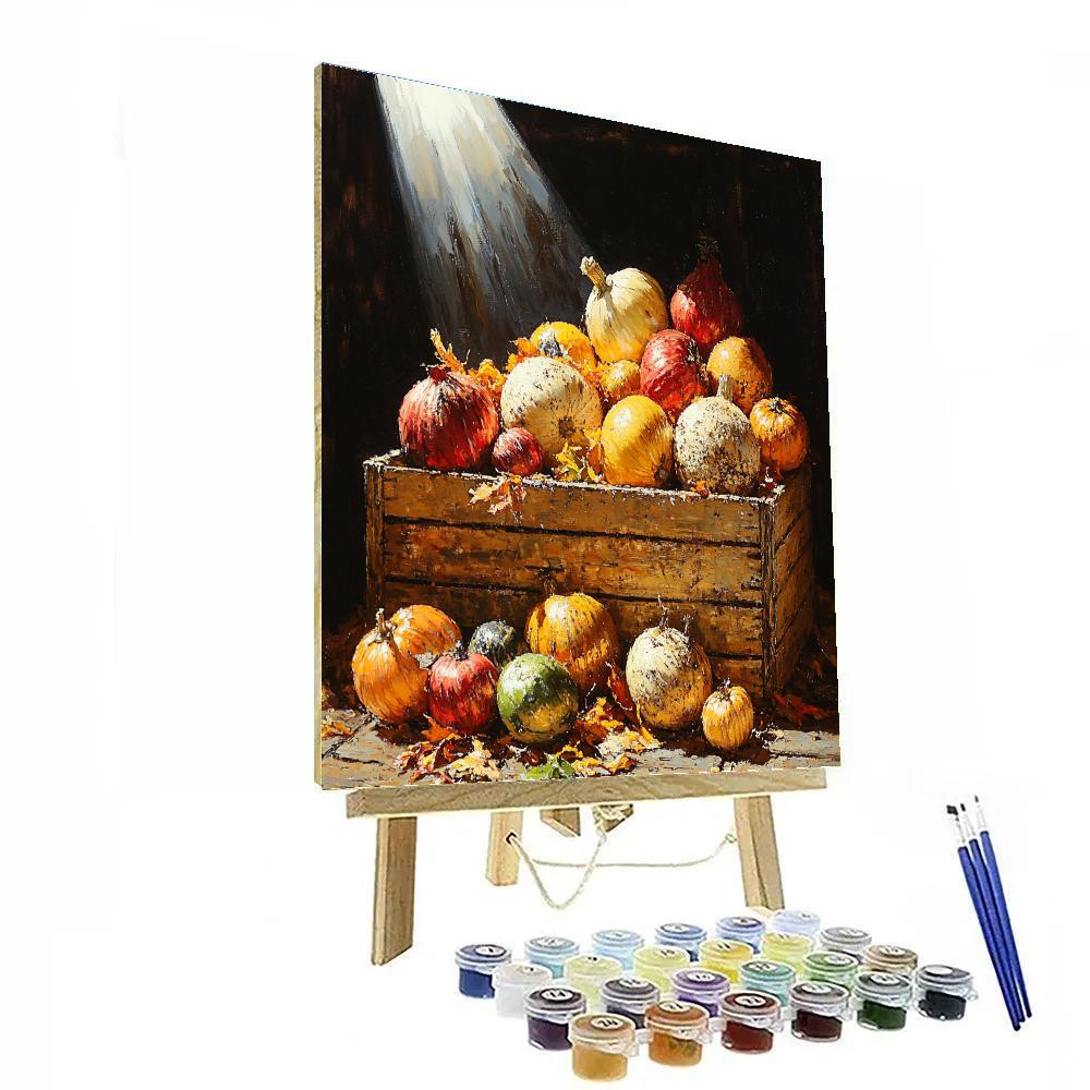 Caravaggio Inspired Nocturne Of Autumn Vegetables Painting by numbers kit