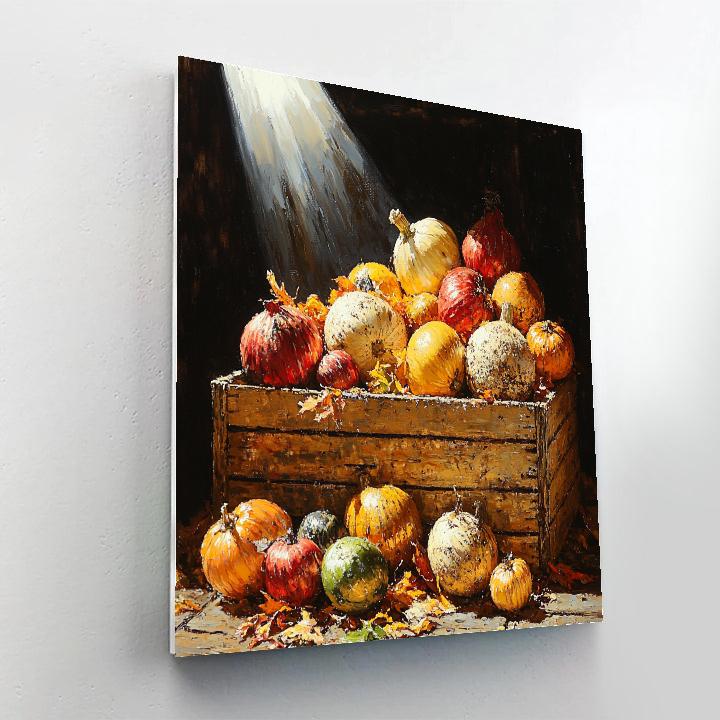 Caravaggio Inspired Nocturne Of Autumn Vegetables Painting by numbers kit