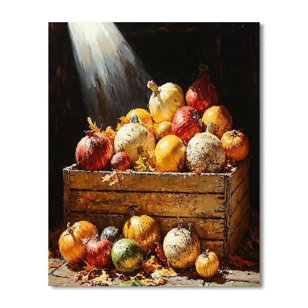 Caravaggio Inspired Nocturne Of Autumn Vegetables Painting by numbers kit