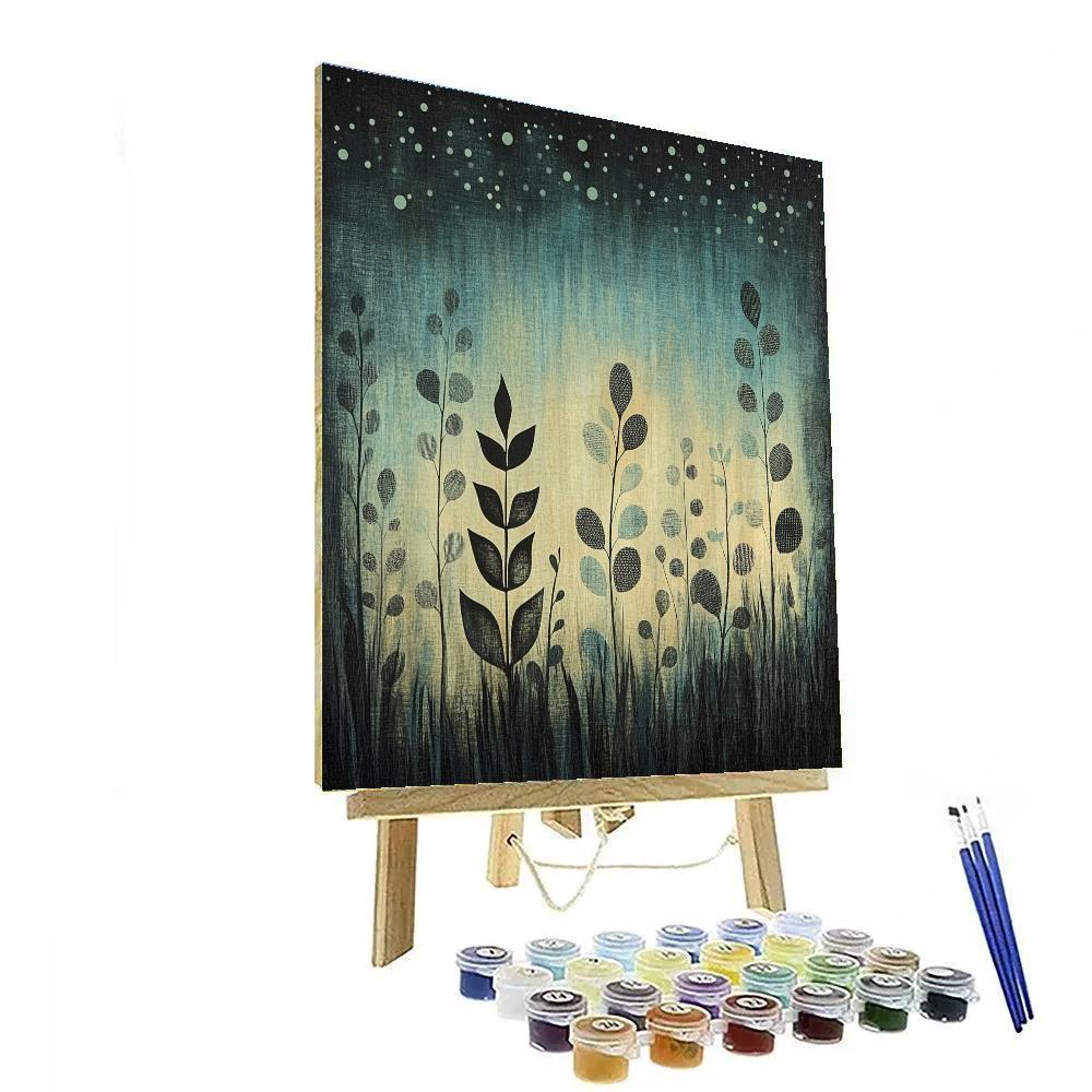 Max Ernst Inspired Botanical Night Chorus painting number kit