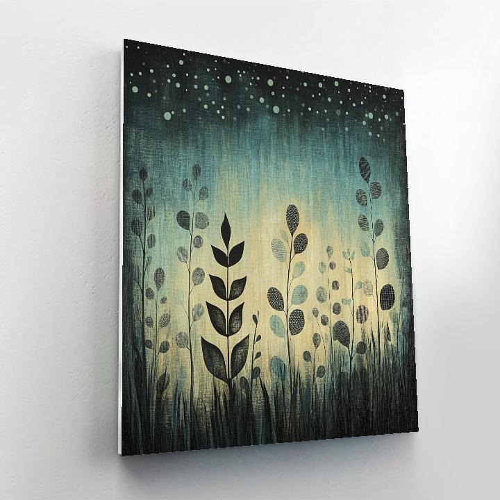 Max Ernst Inspired Botanical Night Chorus painting number kit