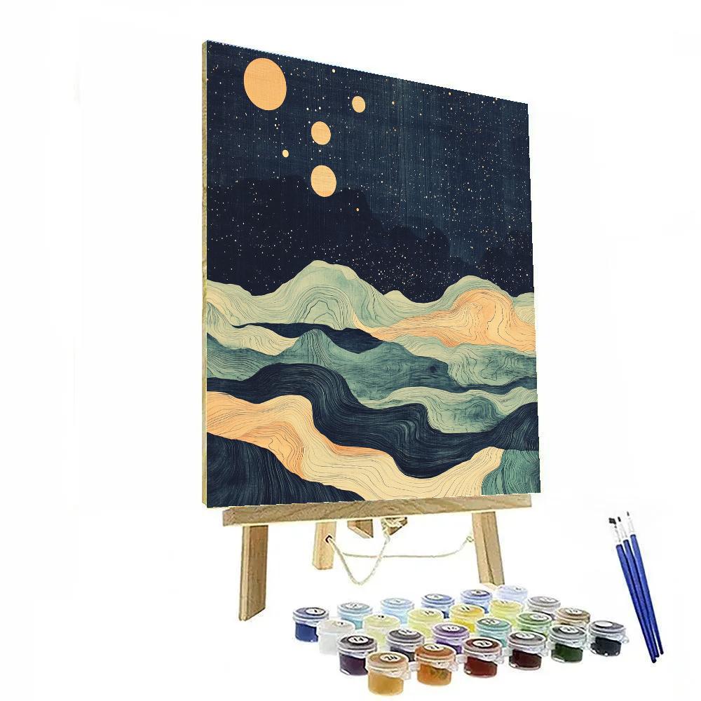 Max Ernst Inspired Celestial Cartography painting number kit