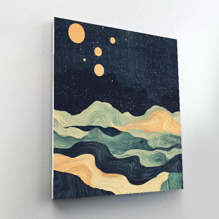 Max Ernst Inspired Celestial Cartography painting number kit