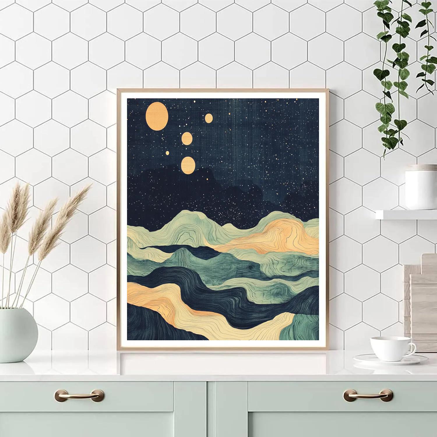 Max Ernst Inspired Celestial Cartography painting number kit