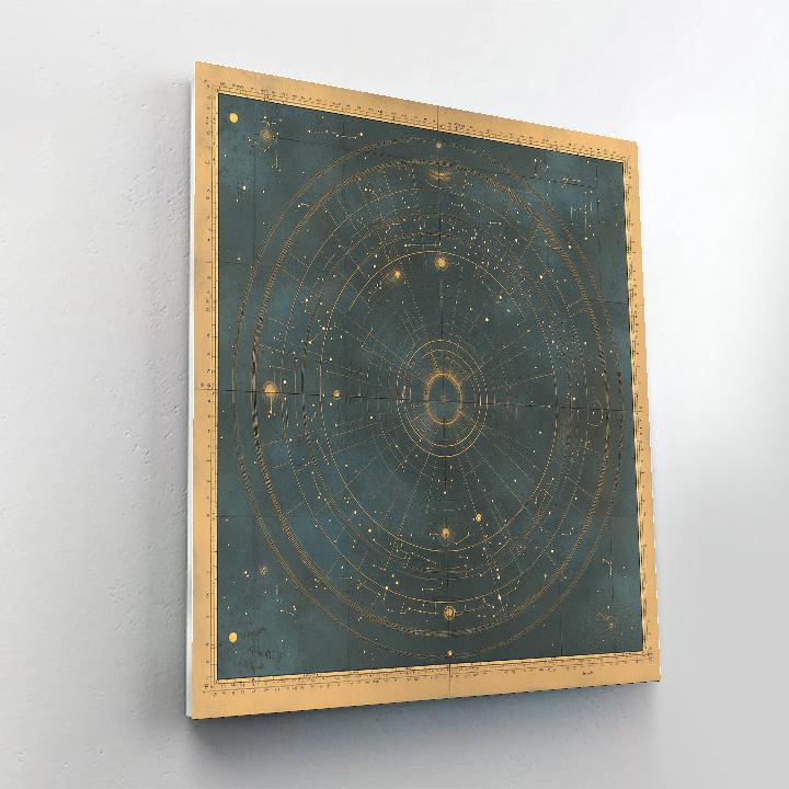 Leonardo Da Vinci Inspired Map Of Harmonic Constellations Painting by numbers kit