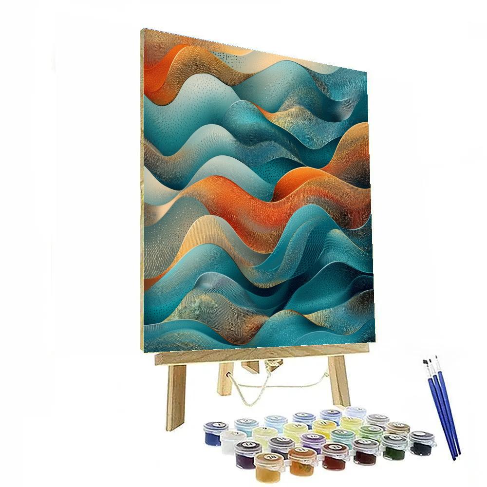 Georges Seurat Inspired Whispering Patterns paint by numbers