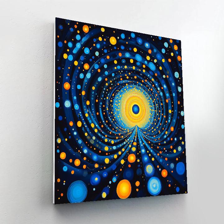 Yayoi Kusama Inspired Dots In The Cosmos DIY paint by numbers