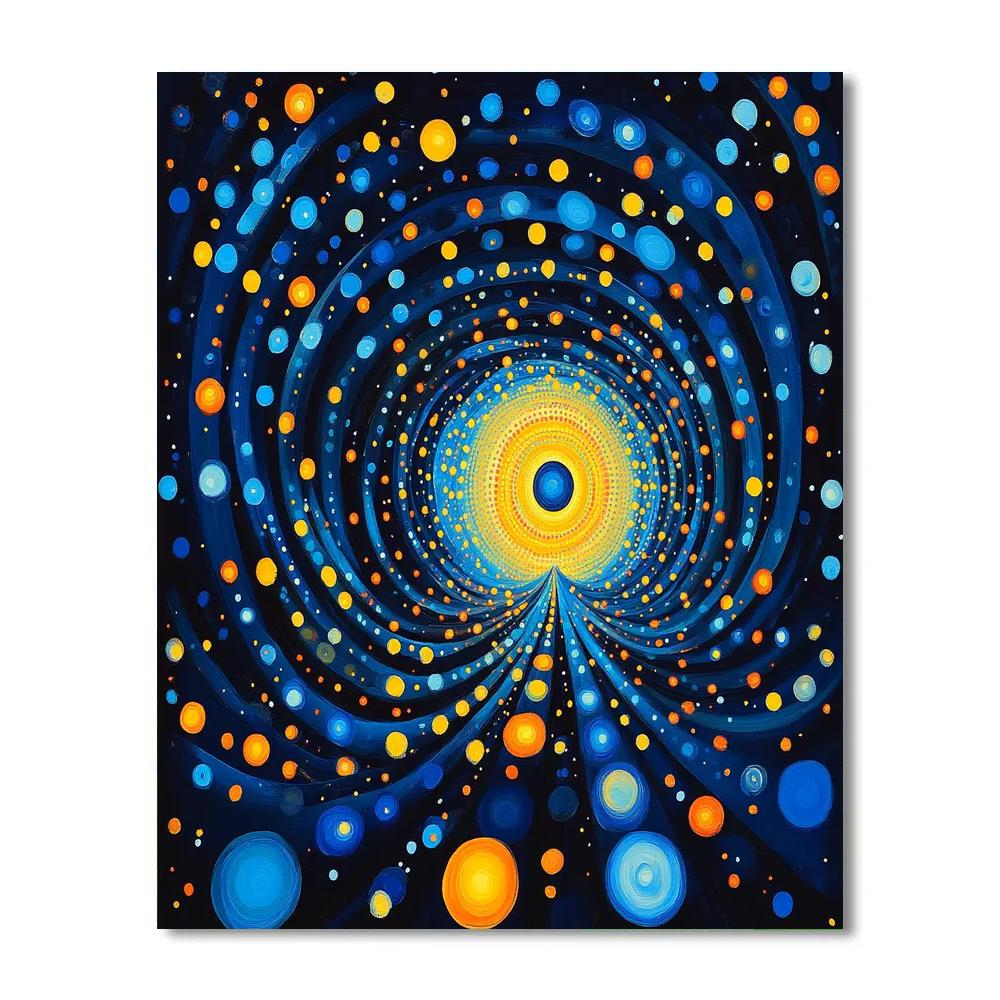 Yayoi Kusama Inspired Dots In The Cosmos DIY paint by numbers