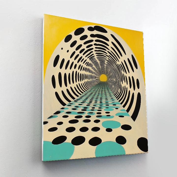 Yayoi Kusama Inspired Cosmic Loopscape paint by color