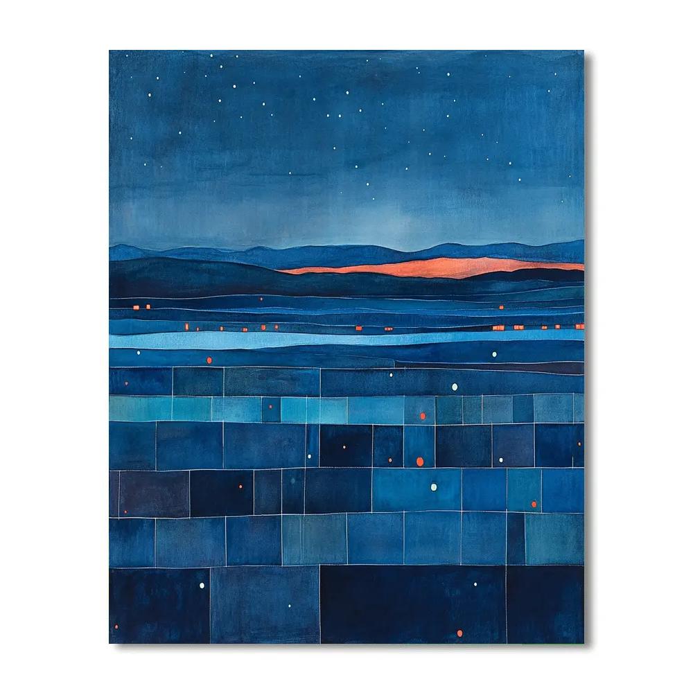 Paul Klee Inspired Nocturne Of Shapes Paint by numbers art