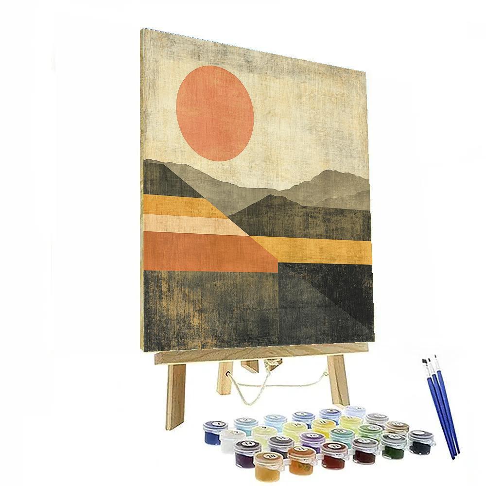 Paul Klee Inspired Rhythmic Tectonics paint by color