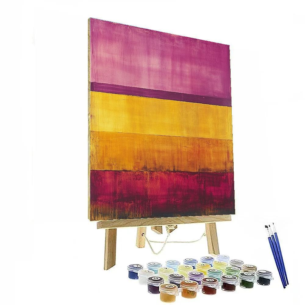 Mark Rothko Inspired Desert Dusk Painting by numbers kit