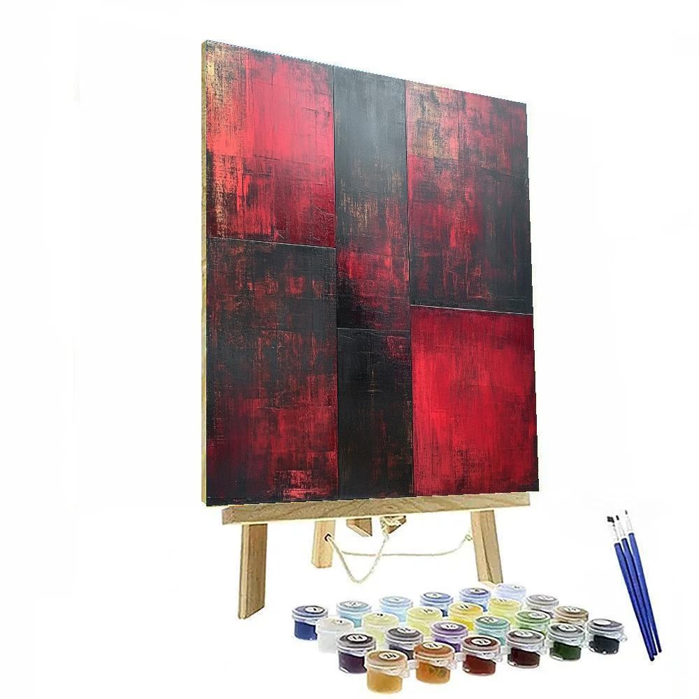 Inspired Emotional Depth In Mark Rothko Style paint by color