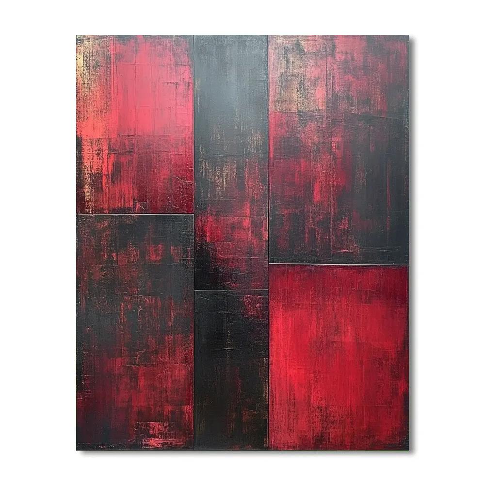 Inspired Emotional Depth In Mark Rothko Style paint by color