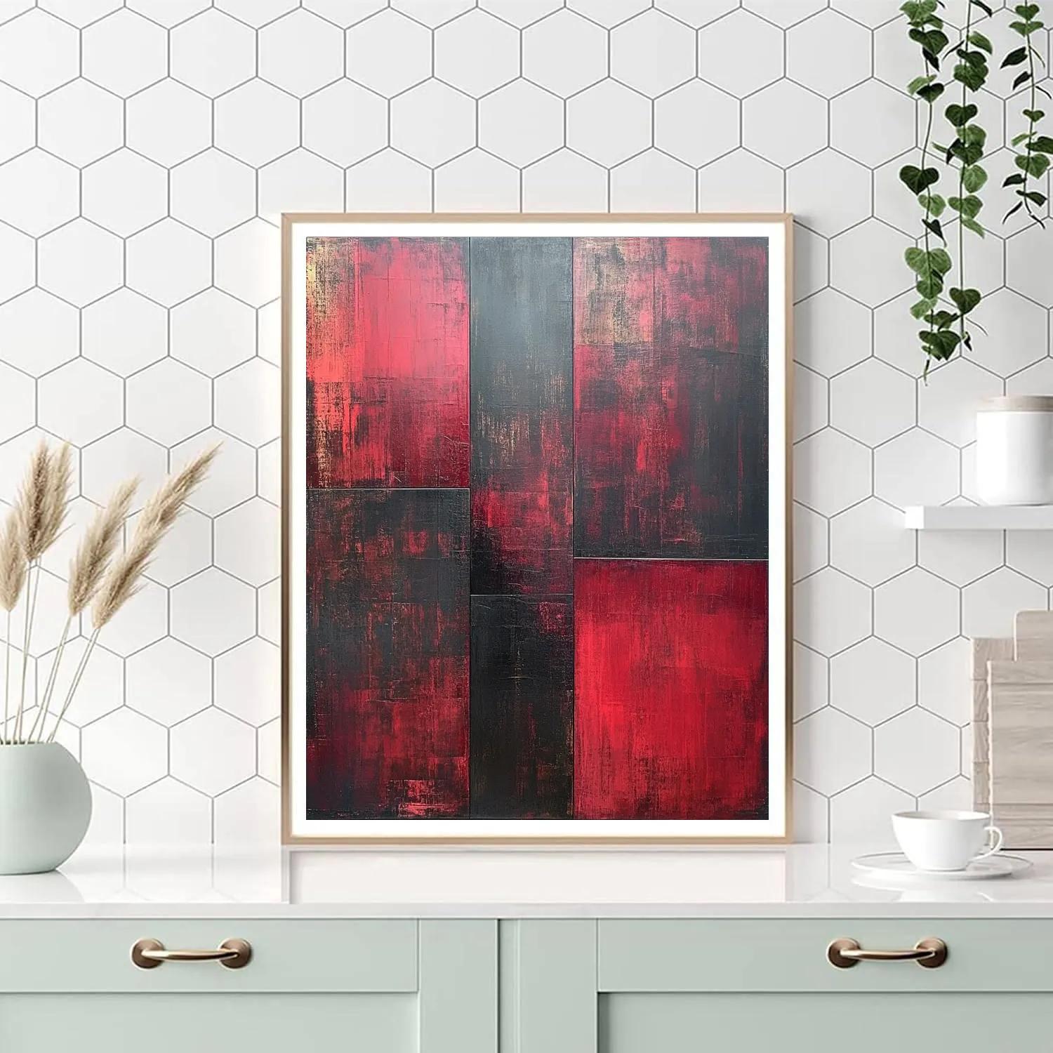 Inspired Emotional Depth In Mark Rothko Style paint by color