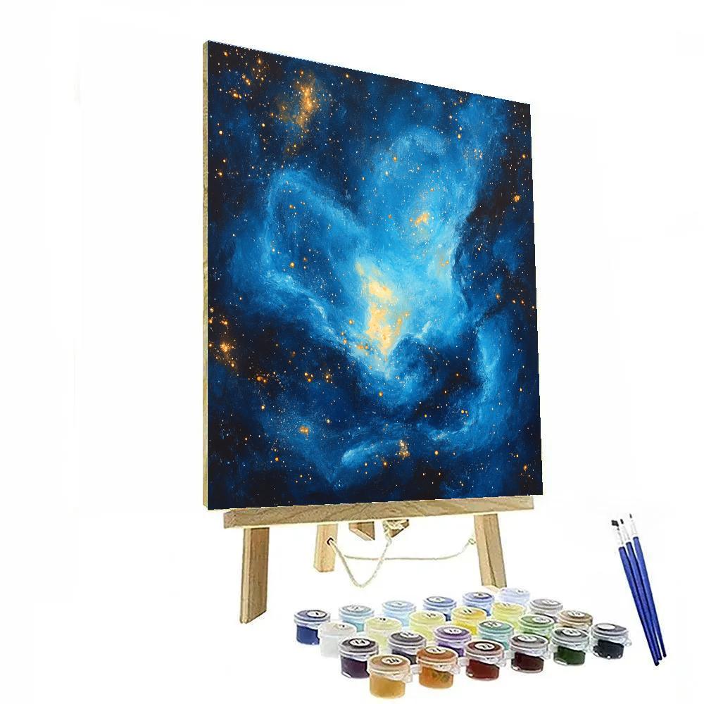 Edgar Degas Inspired Harmonic Nebula paint by numbers