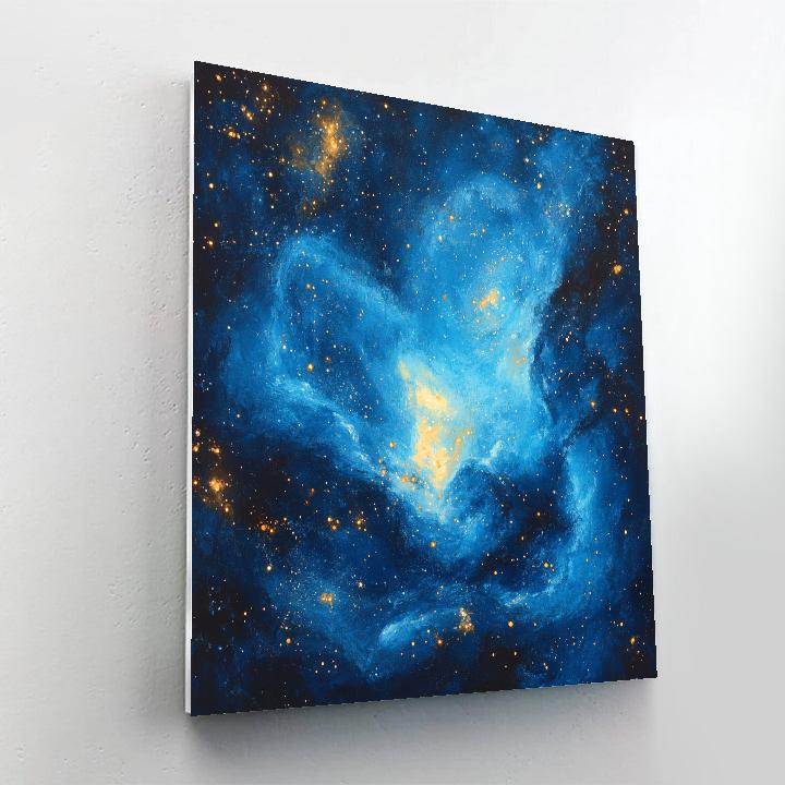 Edgar Degas Inspired Harmonic Nebula paint by numbers