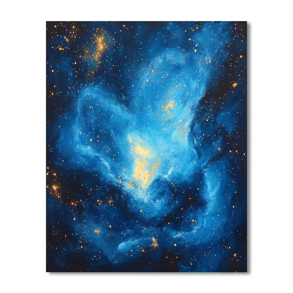 Edgar Degas Inspired Harmonic Nebula paint by numbers