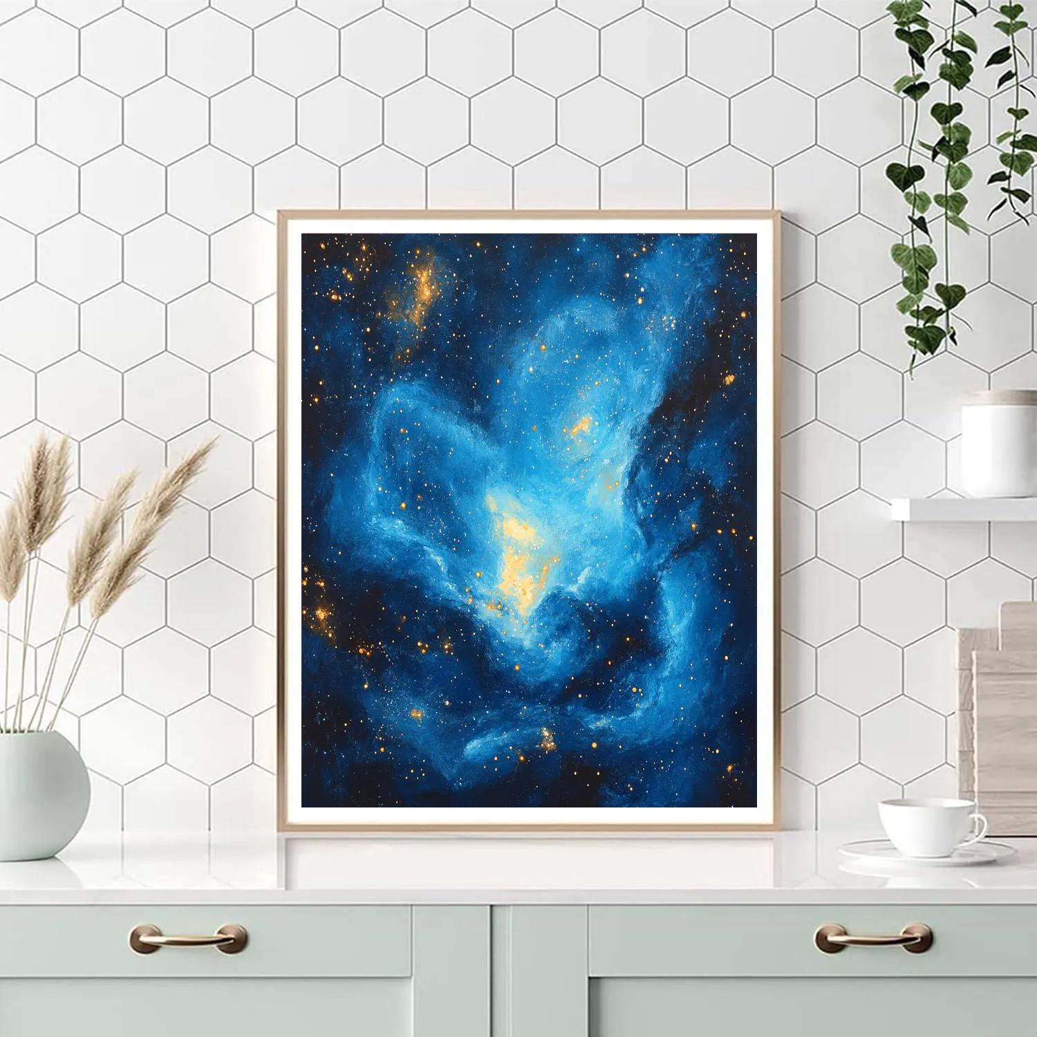 Edgar Degas Inspired Harmonic Nebula paint by numbers
