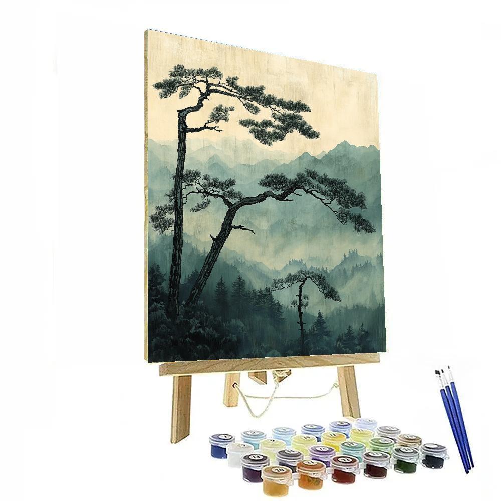 Zhao Mengfu Inspired Ancient Pine Echoes Number painting