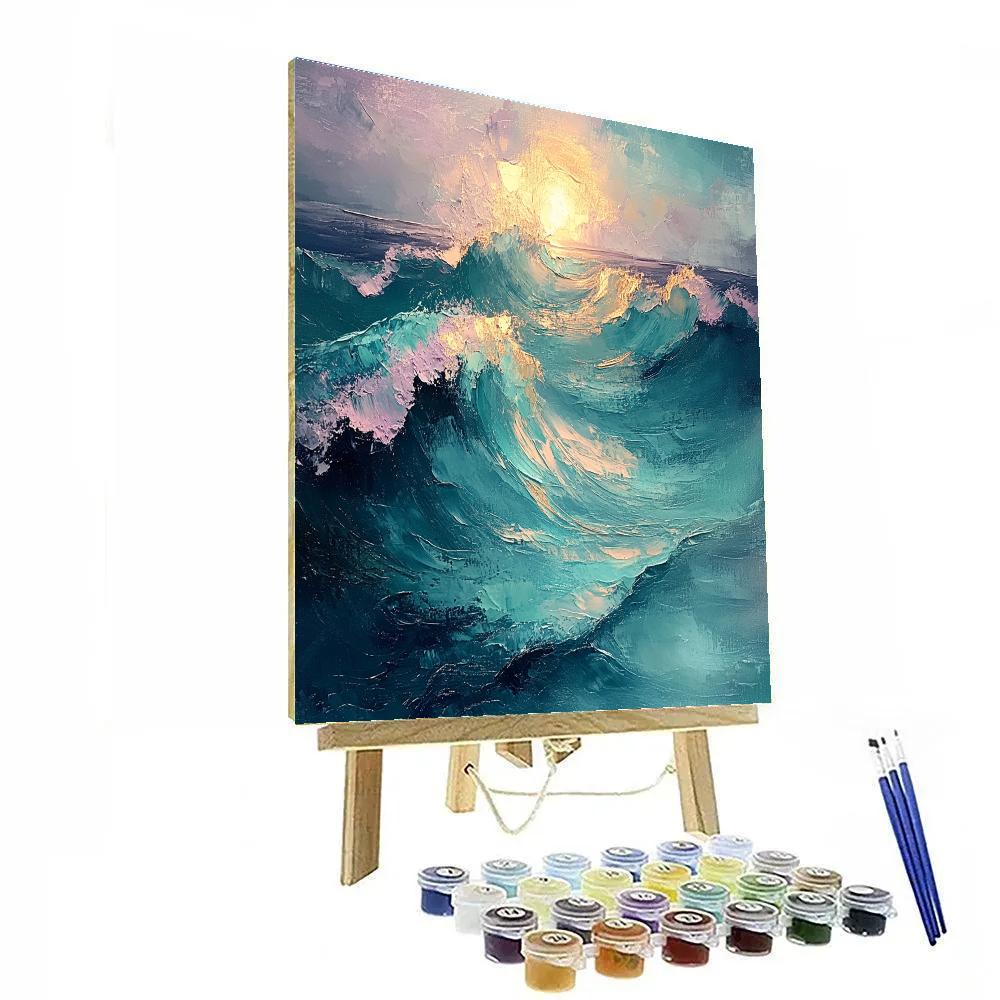 Edgar Degas Inspired Ocean Currents Number painting