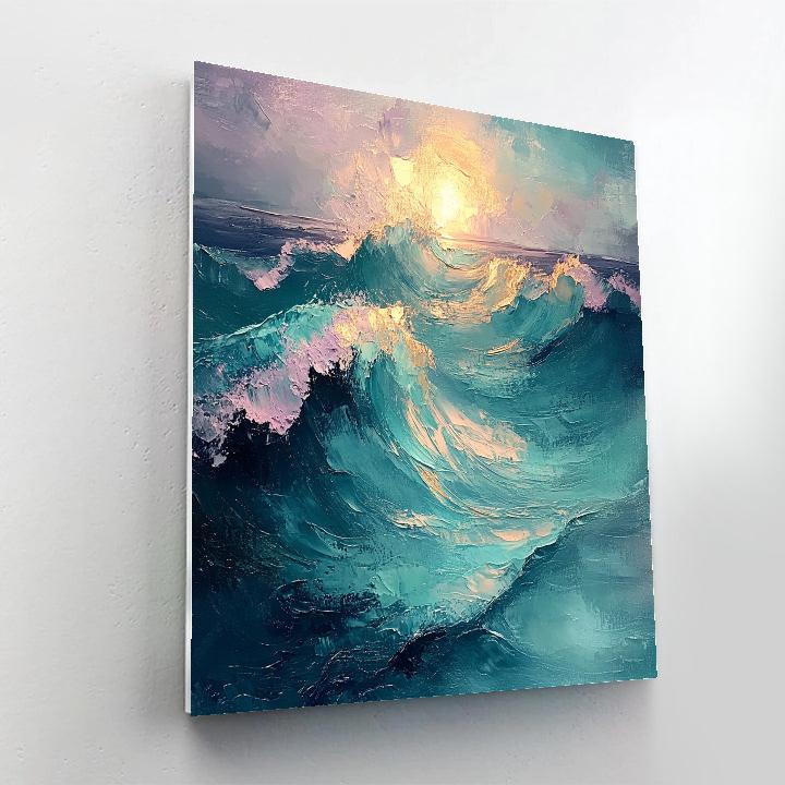 Edgar Degas Inspired Ocean Currents Number painting