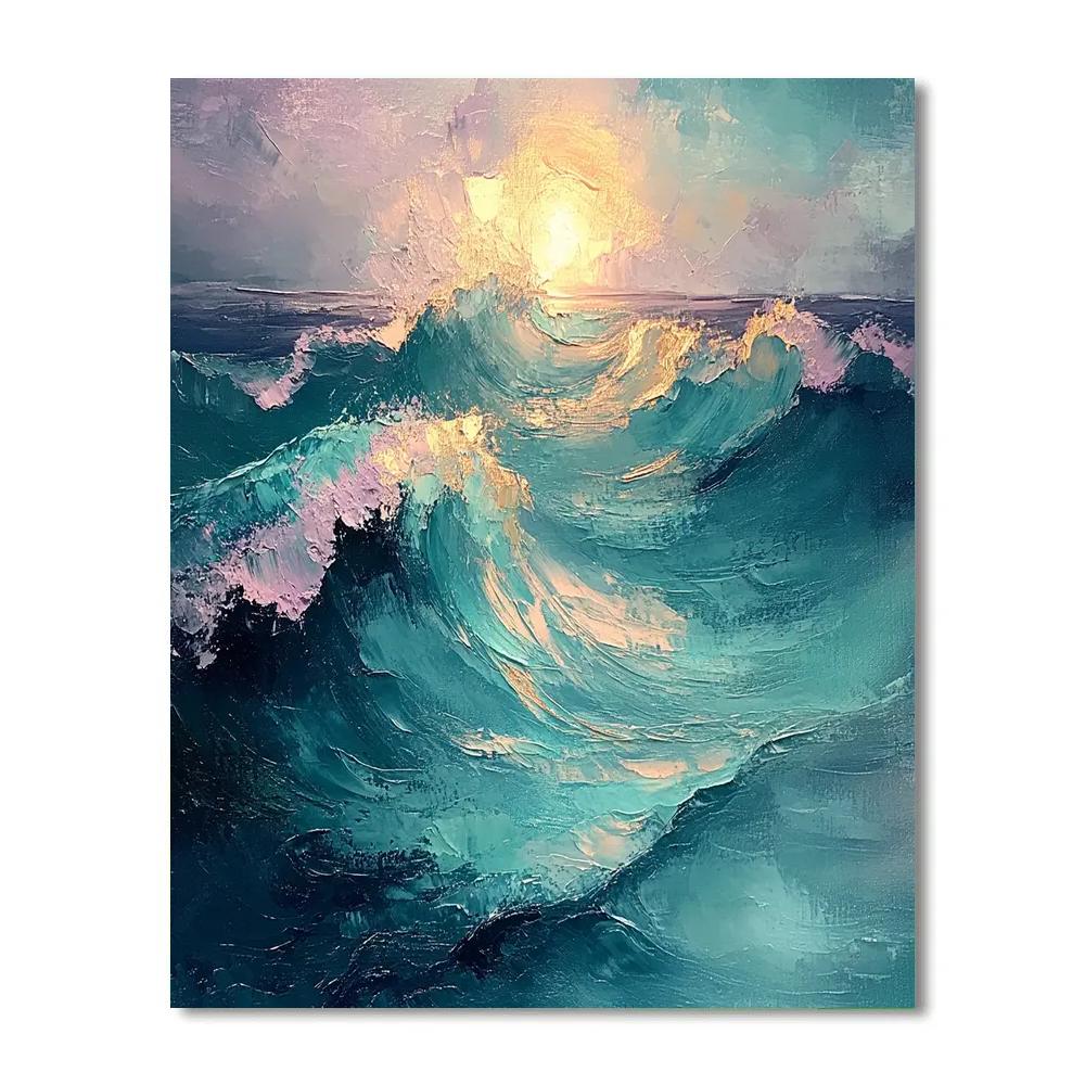 Edgar Degas Inspired Ocean Currents Number painting