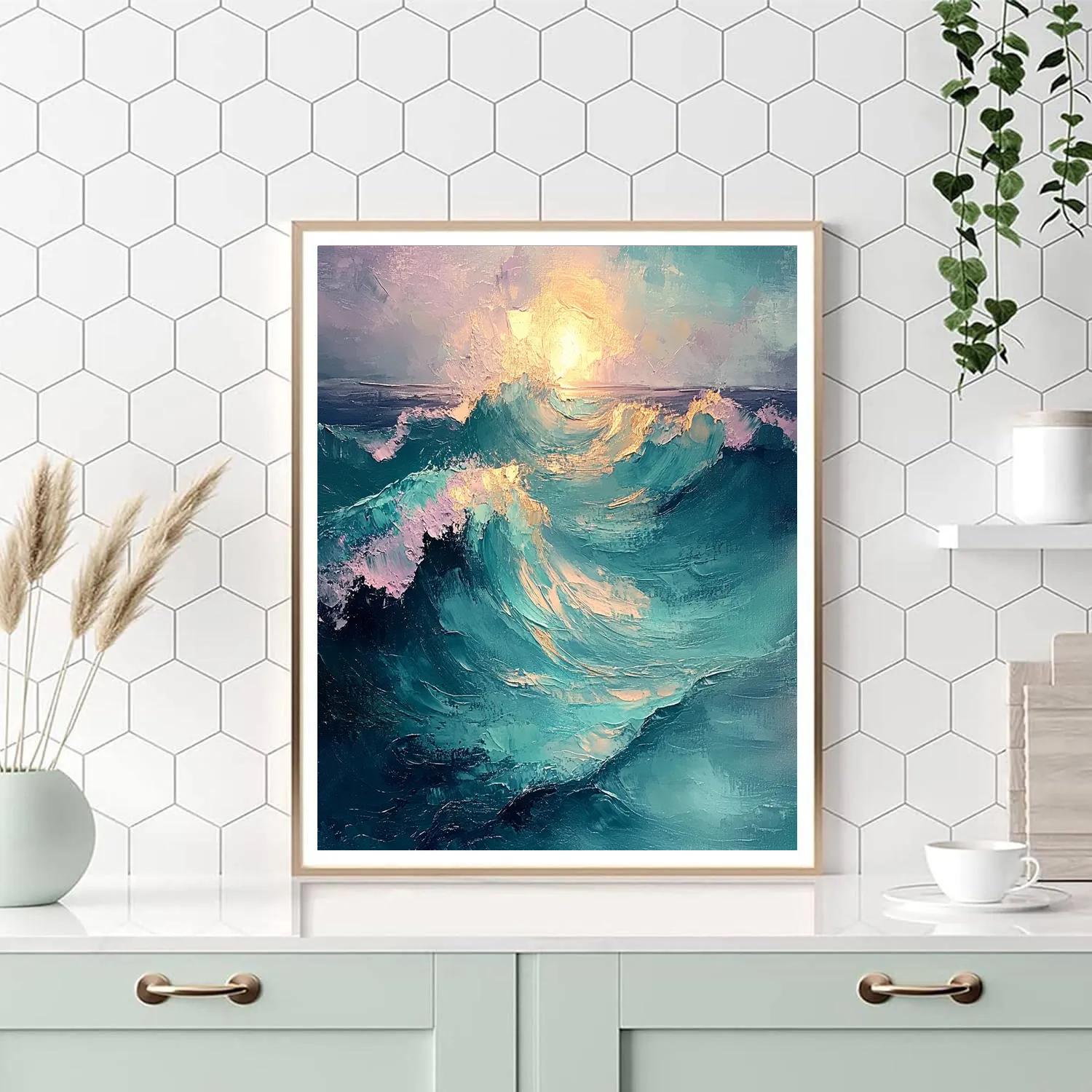 Edgar Degas Inspired Ocean Currents Number painting