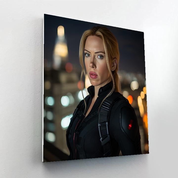 Scarlett Johansson: Echoes Of The Black Widows Silence Painting by numbers kit