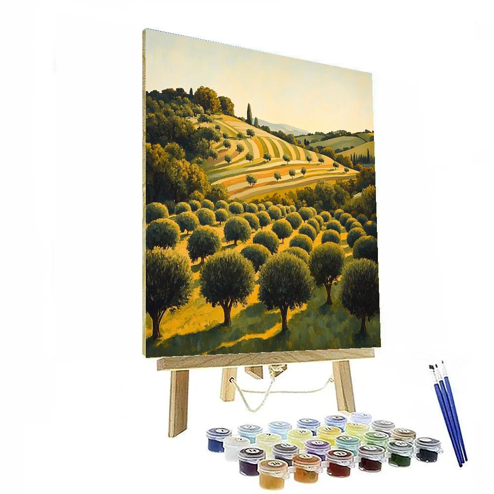 Paul Cézanne Inspired Orchard Planes paint by numbers