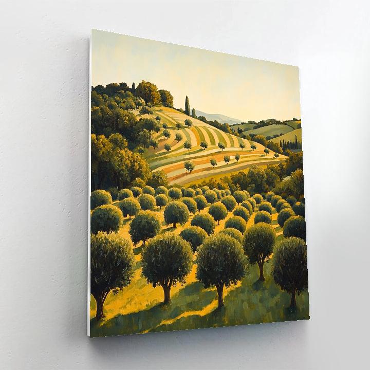 Paul Cézanne Inspired Orchard Planes paint by numbers
