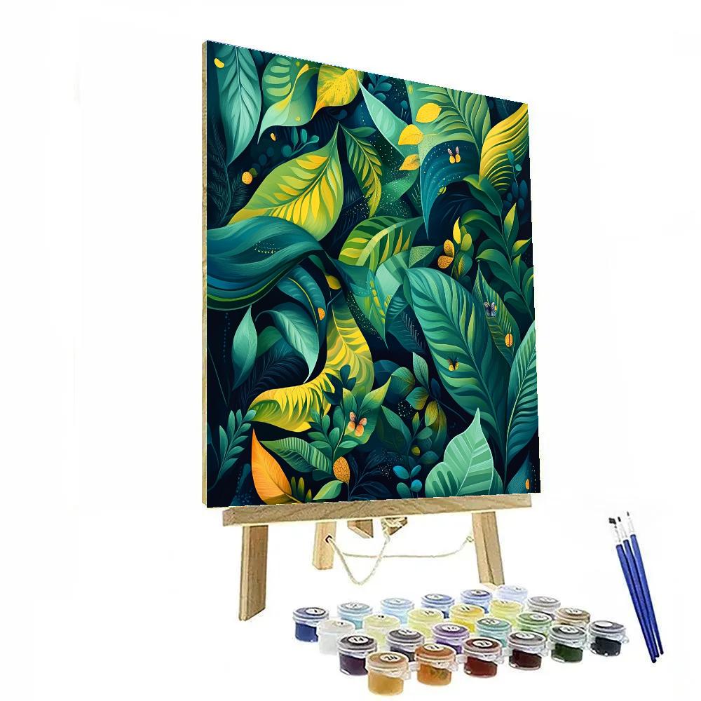 Frida Kahlo Inspired Dreamy Jungle paint by numbers