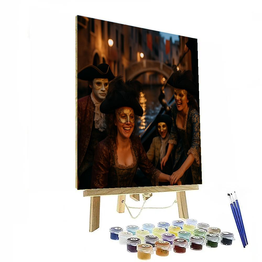 Venetian Carnival Masked Parade paint by color