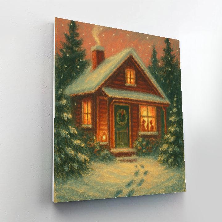 Cozy Cabin Hearth Glow Paint by numbers kits