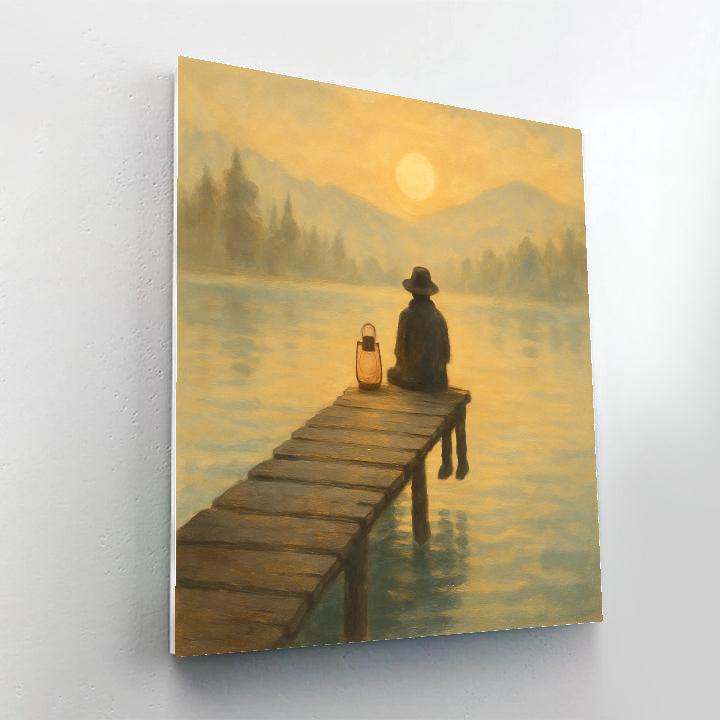 Golden Dockside Haze Painting by numbers kit