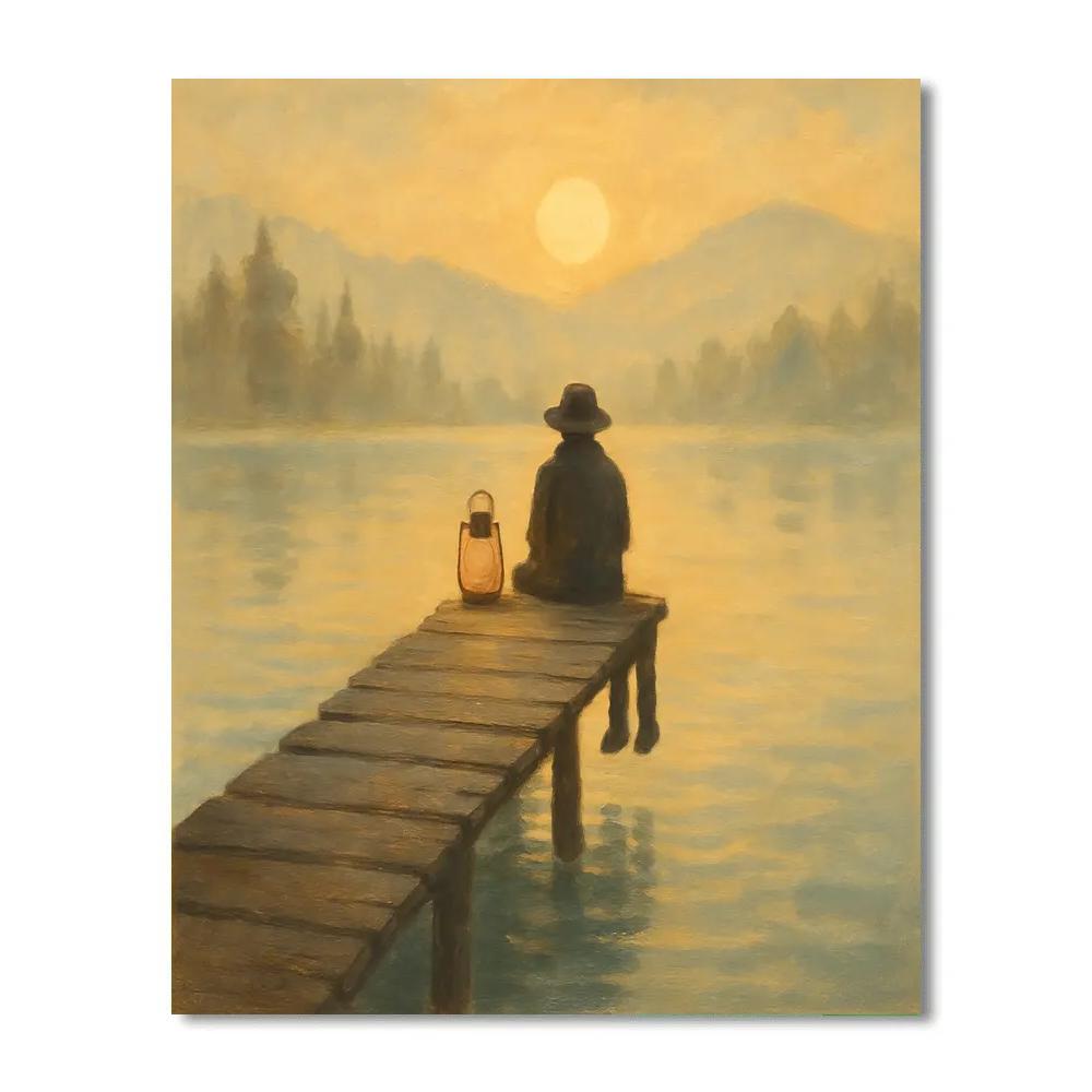 Golden Dockside Haze Painting by numbers kit