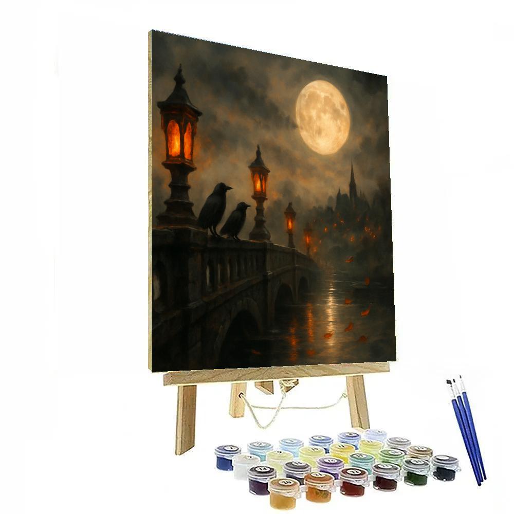 Lanterns Over Raven Bridge Number painting