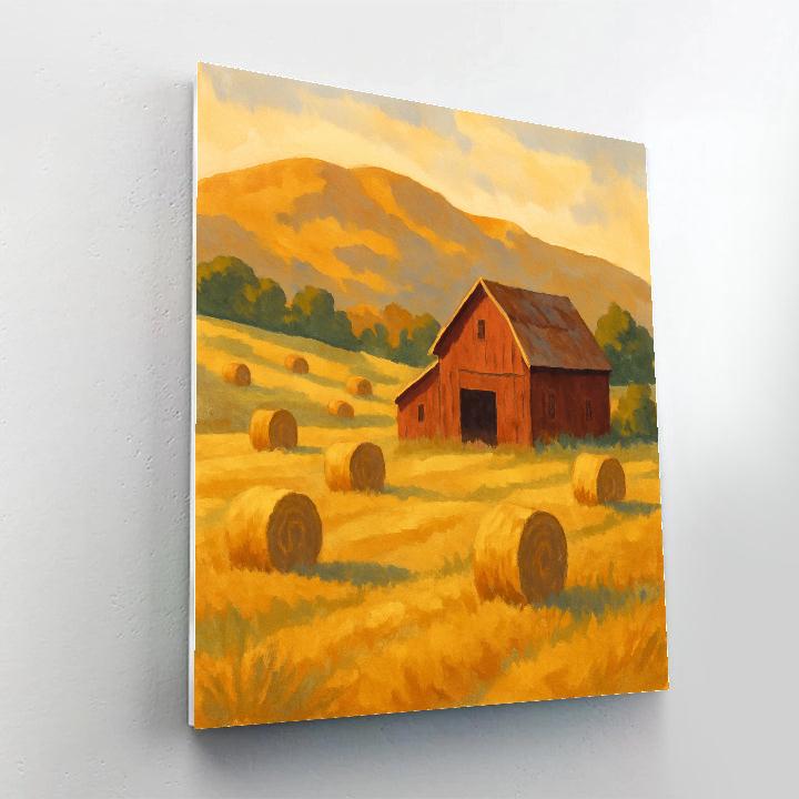 Golden Hayridge Afternoon DIY paint by numbers