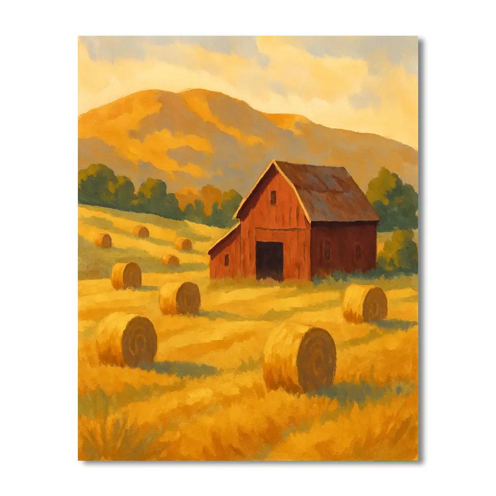 Golden Hayridge Afternoon DIY paint by numbers