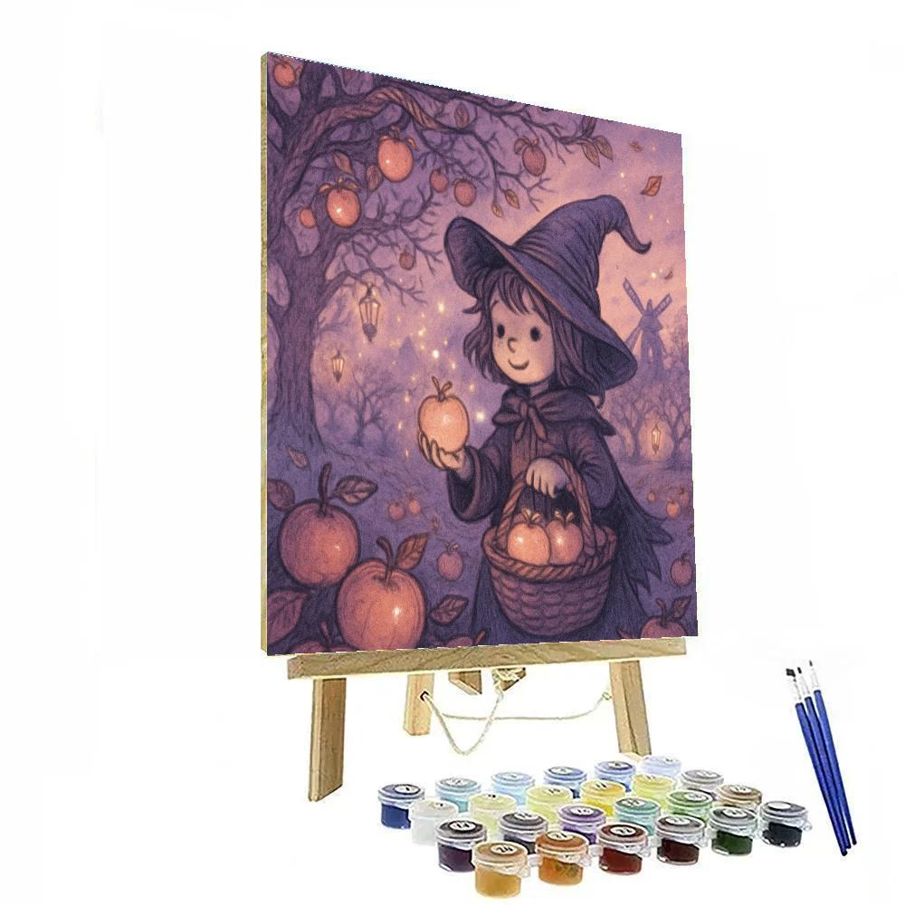 Enchanted Orchard At Dusk paint by number