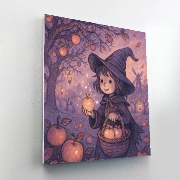 Enchanted Orchard At Dusk paint by number
