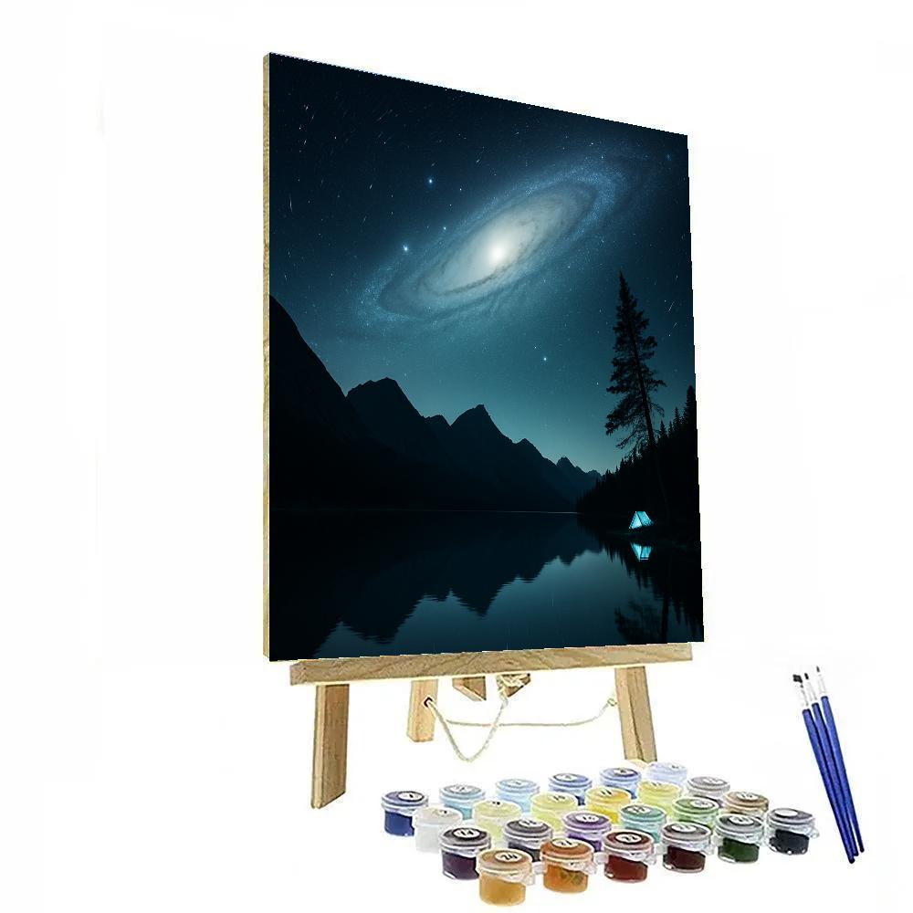 Mountain Under Andromeda Number painting
