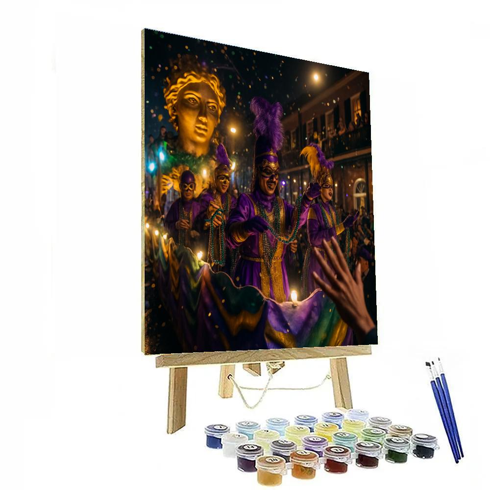 Mardi Gras Beaded Street Parade Numbered painting kits